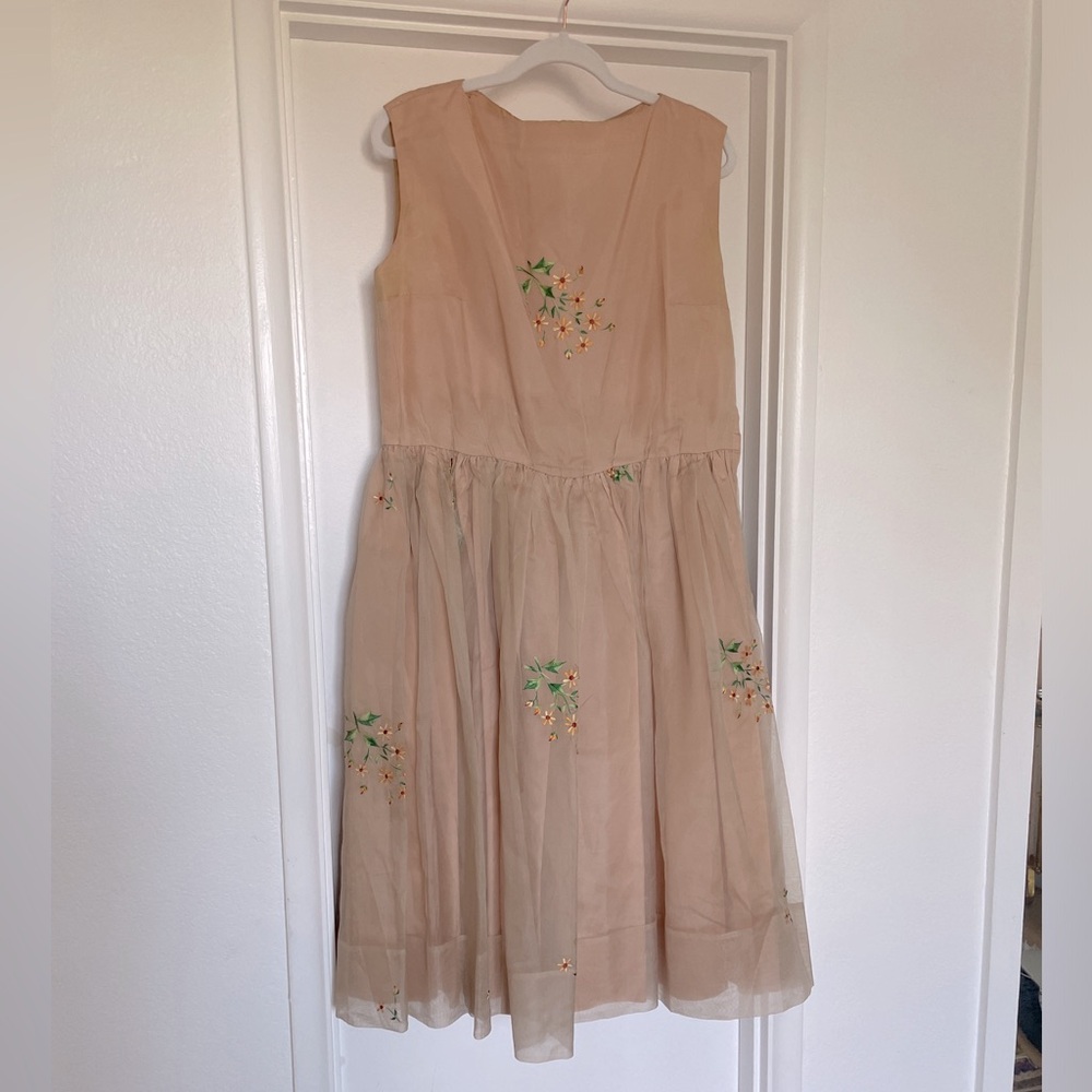 Exquisite Vintage Dress Handmade 1950